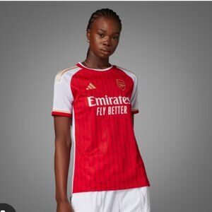 Arsenal 23/24 Emirates Red White Soccer Jersey Women's Medium